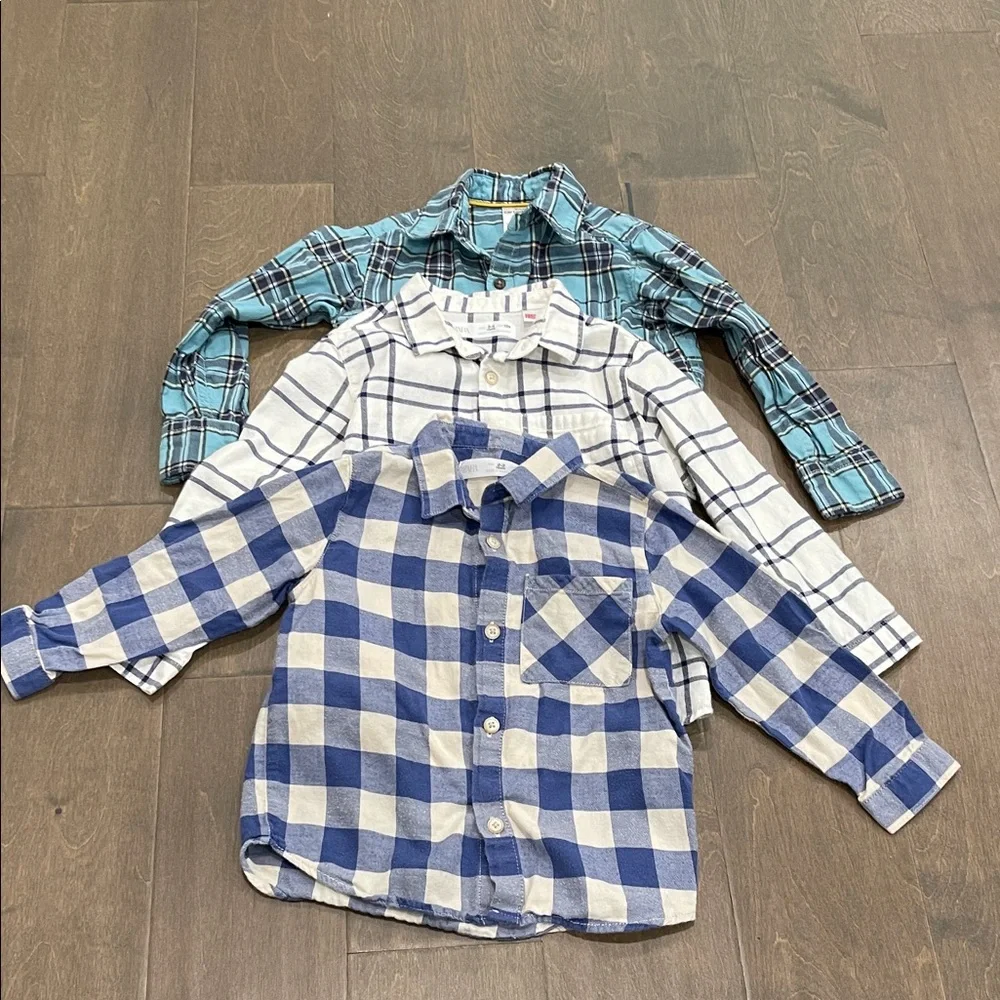 3pc Flanels shirts Bundle size 3T - Picture 9 of 9